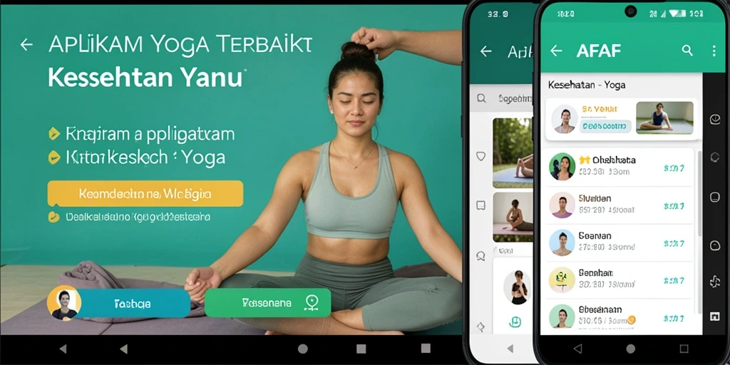 Tampilan antarmuka AFAF yang intuitif dan menarik untuk latihan Yoga.