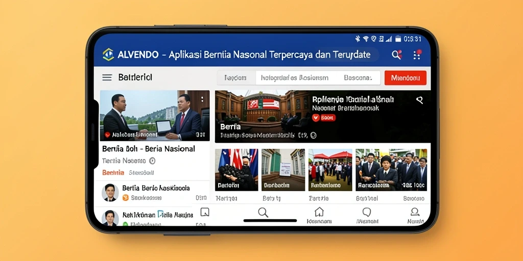 Tampilan antarmuka aplikasi ALVENDO yang modern dan intuitif.